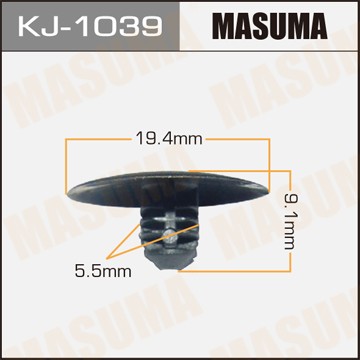 Клипса крепежная KJ1039 MASUMA