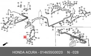Тормозной шланг 01465SG0020 HONDA