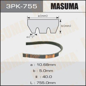 Ремень приводной 3PK-755 MASUMA