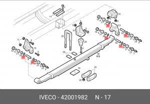 Прокладка вала 42001982 IVECO