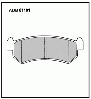 Колодки тормозные дисковые ADB01191 ALLIED NIPPON