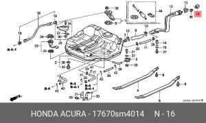 Деталь 17670SM4014 HONDA