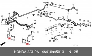 Тормозной шланг 46410SA5013 HONDA