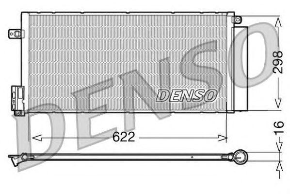 Конденсатор, кондиционер DCN09110 DENSO
