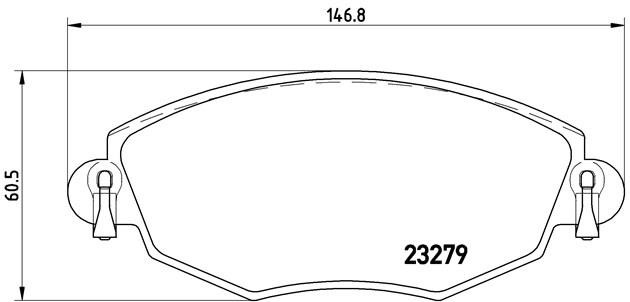 Комплект тормозных колодок, диско P24060 BREMBO
