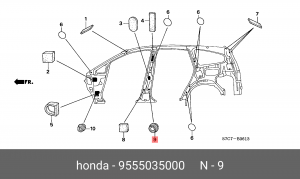 Пробка слива масла 9555035000 HONDA