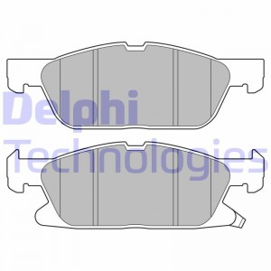 Комплект тормозных колодок, диско LP1701 DELPHI