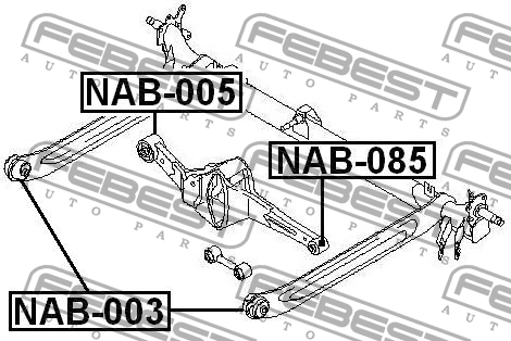 Рычаг подвески NAB-085 FEBEST