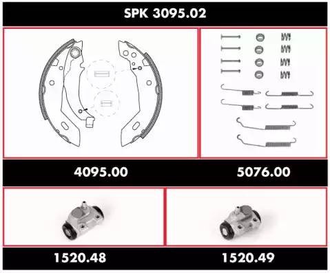 Комплект тормозных колодок SPK 3095.02 REMSA