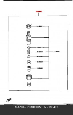 Распылитель PN4013H50 MAZDA