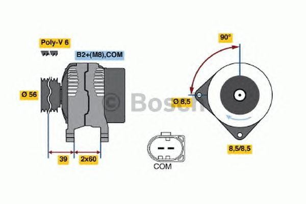 Генератор 0121615020 BOSCH