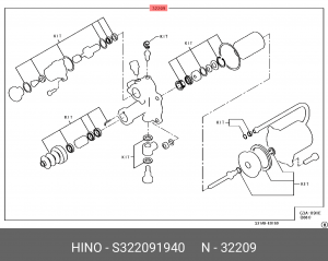 Ремкомплект S322091940 HINO