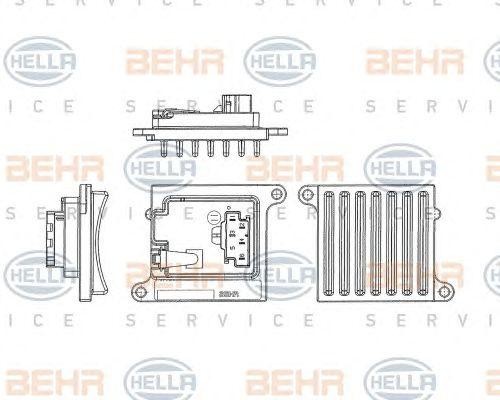 Блок управления, кондиционер 5HL 351 321-241 HELLA