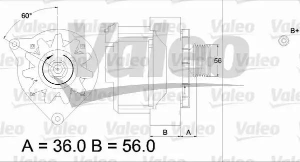 Генератор 436574 VALEO PHC