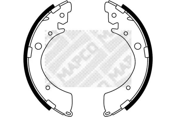 Комплект тормозных колодок 8503 MAPCO