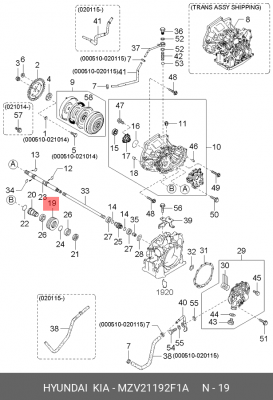 Деталь MZV21192F1A HYUNDAI KIA