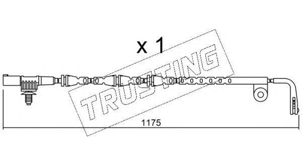 Сигнализатор, износ тормозных колодок SU228 TRUSTING