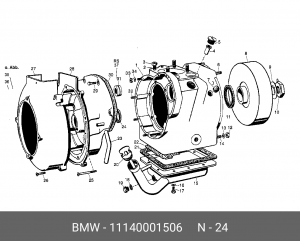 Уплотнительное кольцо, компрессор; Уплотняющее кольцо 11 14 0 001 506 BMW