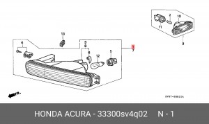Указатель поворота 33300SV4Q02 HONDA