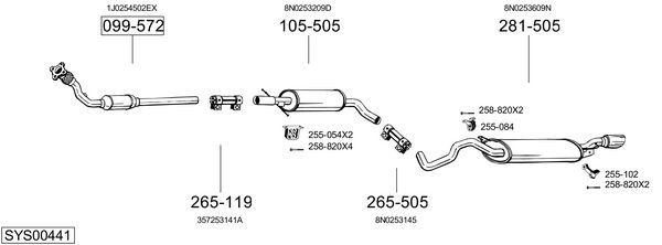 Катализатор 099162 BOSAL