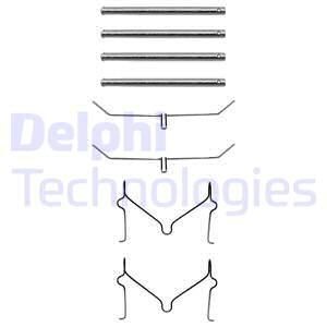 Комплектующие, колодки дискового тормоза LX0182 DELPHI