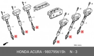Свеча зажигания 980795615H HONDA