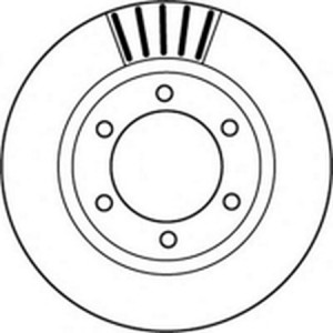 Тормозной диск 562168B BENDIX JURID