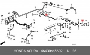 Тормозной шланг 46430SA5602 HONDA