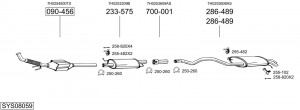Выпускной трубопровод 713257 BOSAL