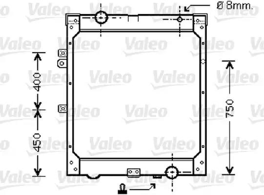 Радиатор, охлаждение двигател 733426 VALEO PHC