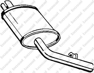 Средний глушитель выхлопных газов 200453 BOSAL