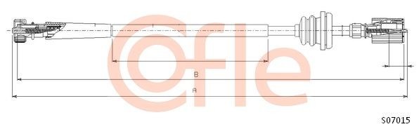 Трос ручного тормоза 104151 COFLE