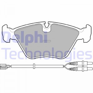 Комплект тормозных колодок, диско LP906 DELPHI