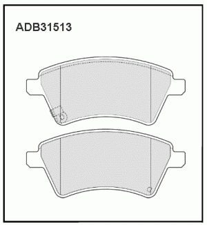 Колодки тормозные дисковые ADB31513 ALLIED NIPPON