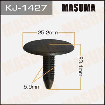 Клипса крепежная KJ1427 MASUMA