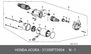 Стартер 31200PT0904 HONDA