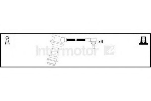 Ккомплект проводов зажигания 73617 STANDARD