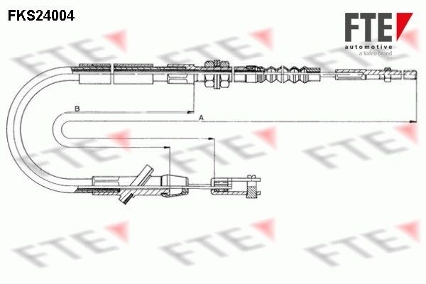 Трос, управление сцеплением FKS24004 FTE