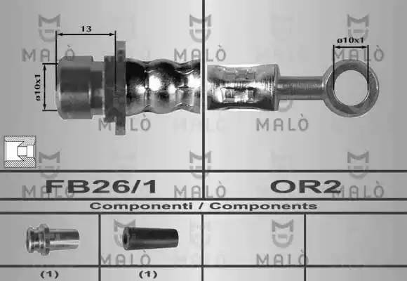 Тормозной шланг 80339 MALO