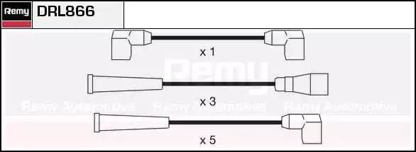 Ккомплект проводов зажигания DRL866 DELCO REMY