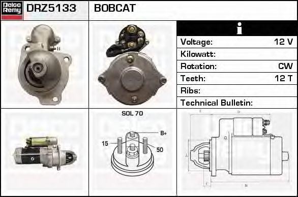 Стартер DRZ5133 DELCO REMY