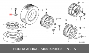 Деталь 74651S2X003 HONDA