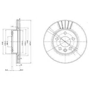 Тормозной диск BG3417 DELPHI