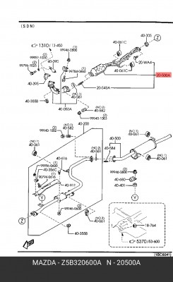 Катализатор Z5B320600A MAZDA