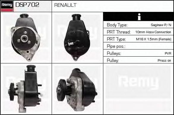 Гидравлический насос, рулевое управление DSP702 DELCO REMY