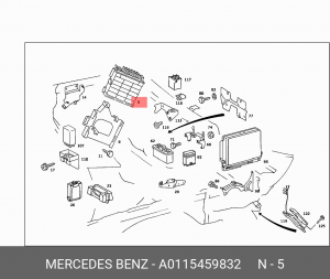 Блок управления, система впрыска A 011 545 98 32 MERCEDES BENZ