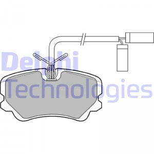 Комплект тормозных колодок, диско LP560 DELPHI