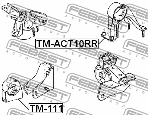 Подушка двигателя TM-111 FEBEST