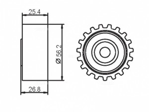 Ролик ремня ГРМ GT80230 GMB