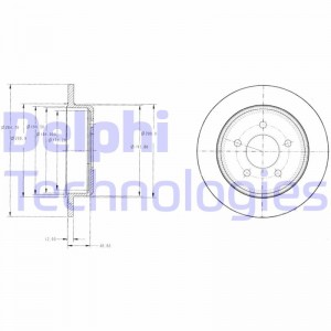 Тормозной диск BG3595 DELPHI